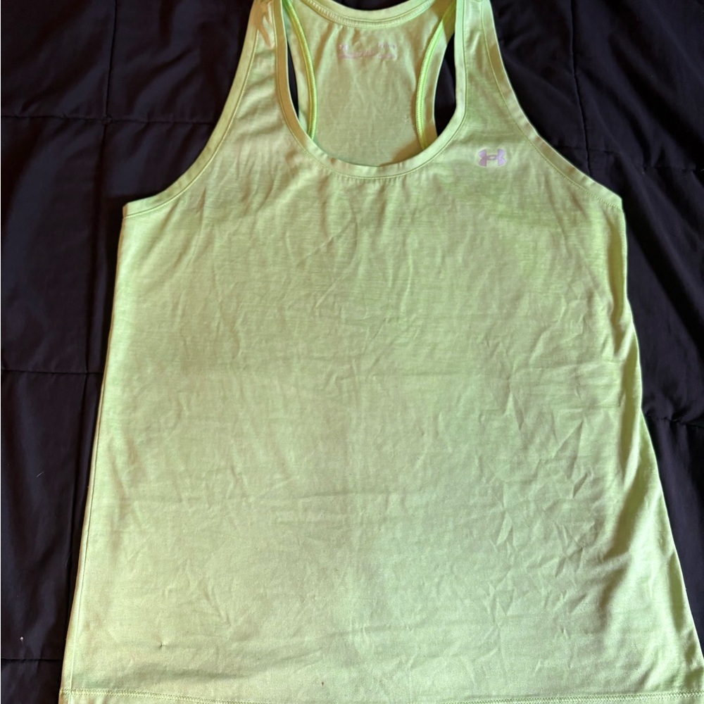 Under Armour Light Green HeatGear Top